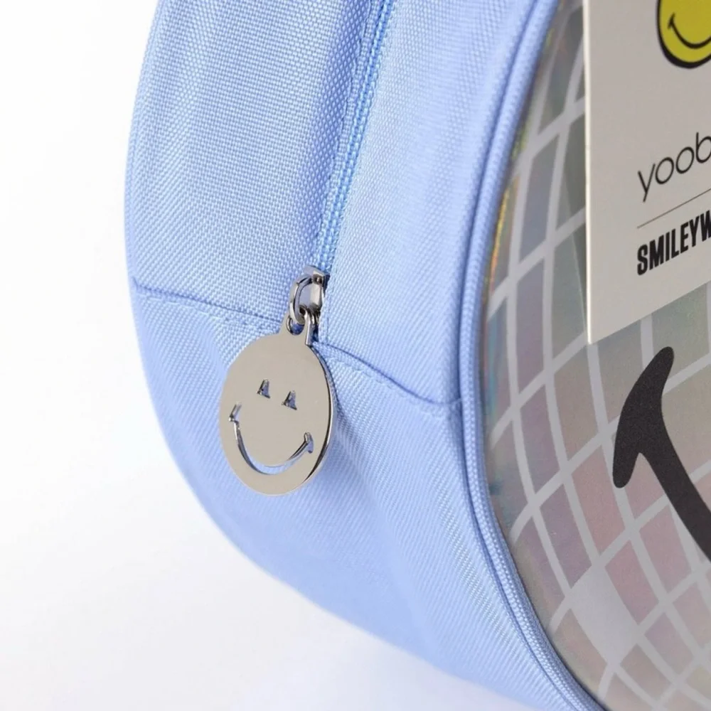 Yoobi Holographic Smiley Tote Bag - Blue - Picture 5 of 6
